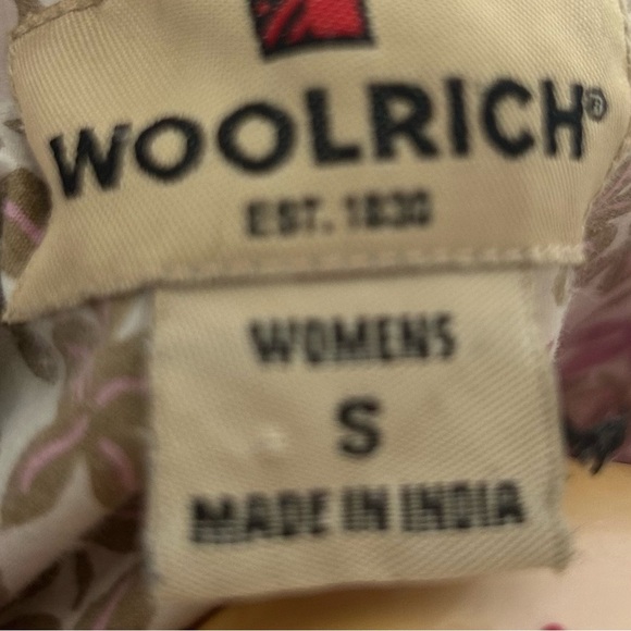 Woolrich Cotton Vintage Floral Blouse Small cap sleeve - Picture 6 of 8